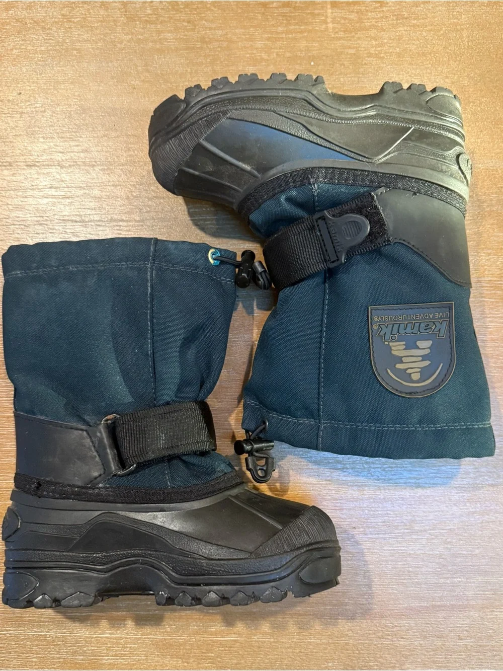 Kamik Youth Waterbug Winter Snow Boot Waterproof Dk Teal Size 11